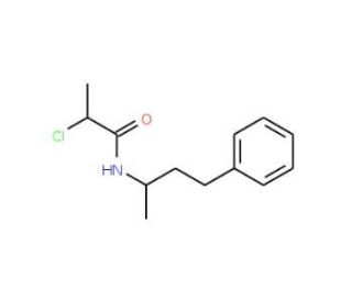 2-chloro-N-(1-methyl-3-phenylpropyl)propanamide - chemical structure image