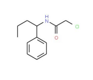 2-chloro-N-(1-phenylbutyl)acetamide (CAS 40023-34-5) - chemical structure image