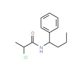 2-chloro-N-(1-phenylbutyl)propanamide - chemical structure image