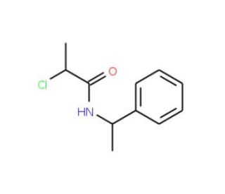 2-chloro-N-(1-phenylethyl)propanamide (CAS 40023-41-4) - chemical structure image
