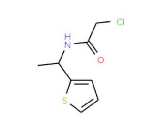 2-chloro-N-(1-thien-2-ylethyl)acetamide - chemical structure image