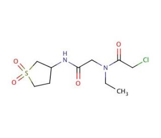 2-chloro-N-{2-[(1,1-dioxidotetrahydrothien-3-yl)amino]-2-oxoethyl}-N-ethylacetamide - chemical structure image