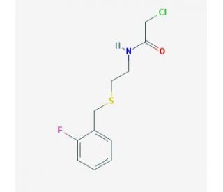 2-chloro-N-{2-[(2-fluorobenzyl)thio]ethyl}acetamide - chemical structure image