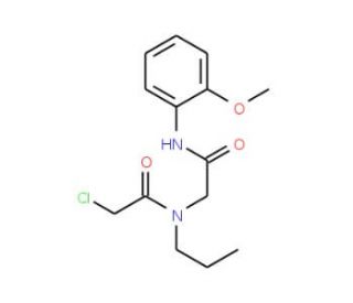 2-chloro-N-{2-[(2-methoxyphenyl)amino]-2-oxoethyl}-N-propylacetamide (CAS 1049604-75-2) - chemical structure image
