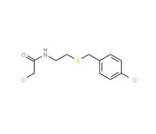 2-chloro-N-{2-[(4-chlorobenzyl)thio]ethyl}acetamide - chemical structure image