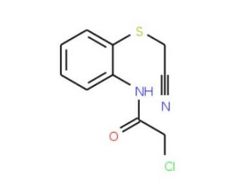 2-chloro-N-{2-[(cyanomethyl)thio]phenyl}acetamide - chemical structure image