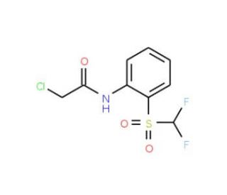 2-chloro-N-{2-[(difluoromethyl)sulfonyl]phenyl}acetamide - chemical structure image