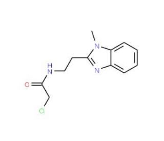 2-Chloro-N-[2-(1-methyl-1H-benzoimidazol-2-yl)-ethyl]-acetamide - chemical structure image
