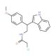 2-chloro-N-[2-(1H-indol-3-yl)-2-(4-methoxyphenyl)ethyl]acetamide - chemical structure image