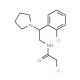 2-chloro-N-[2-(2-chlorophenyl)-2-pyrrolidin-1-ylethyl]acetamide - chemical structure image