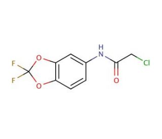 2-Chloro-N-(2,2-difluoro-benzo[1,3]dioxol-5-yl)-acetamide - chemical structure image