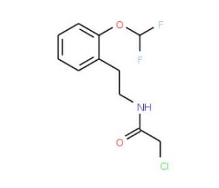 2-chloro-N-{2-[2-(difluoromethoxy)phenyl]ethyl}acetamide - chemical structure image