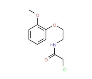 2-chloro-N-[2-(2-methoxyphenoxy)ethyl]acetamide - chemical structure image