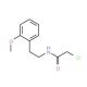 2-chloro-N-[2-(2-methoxyphenyl)ethyl]acetamide (CAS 34162-11-3) - chemical structure image