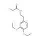 2-Chloro-N-[2-(3,4-diethoxy-phenyl)-ethyl]-acetamide (CAS 34162-19-1) - chemical structure image