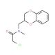 2-chloro-N-(2,3-dihydro-1,4-benzodioxin-2-ylmethyl)-N-methylacetamide - chemical structure image