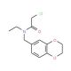 2-chloro-N-(2,3-dihydro-1,4-benzodioxin-6-ylmethyl)-N-ethylacetamide - chemical structure image