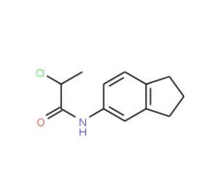 2-chloro-N-2,3-dihydro-1H-inden-5-ylpropanamide - chemical structure image