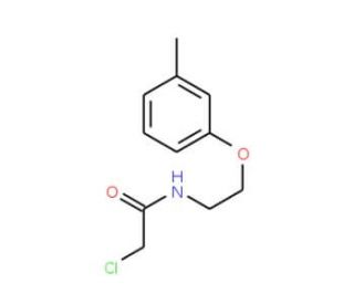 2-chloro-N-[2-(3-methylphenoxy)ethyl]acetamide (CAS 50911-71-2) - chemical structure image