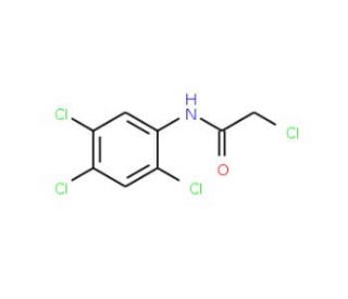 2-Chloro-N-(2,4,5-trichlorophenyl)acetamide (CAS 23595-42-8) - chemical structure image