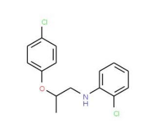 2-Chloro-N-[2-(4-chlorophenoxy)propyl]aniline - chemical structure image