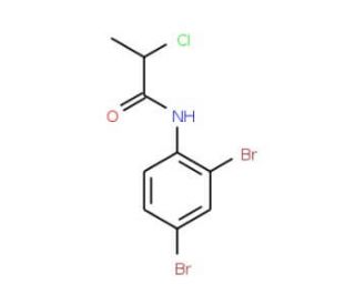 2-chloro-N-(2,4-dibromophenyl)propanamide - chemical structure image