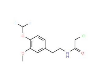 2-chloro-N-{2-[4-(difluoromethoxy)-3-methoxyphenyl]ethyl}acetamide - chemical structure image