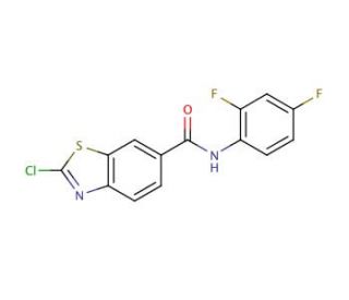2-chloro-N-(2,4-difluorophenyl)benzo[d]thiazole-6-carboxamide - chemical structure image