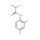 2-chloro-N-(2,4-difluorophenyl)propanamide - chemical structure image