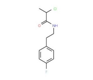2-chloro-N-[2-(4-fluorophenyl)ethyl]propanamide - chemical structure image