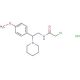 2-chloro-N-[2-(4-methoxyphenyl)-2-piperidin-1-ylethyl]acetamide hydrochloride - chemical structure image