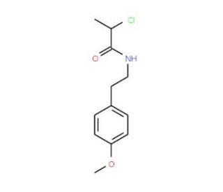 2-chloro-N-[2-(4-methoxyphenyl)ethyl]propanamide - chemical structure image