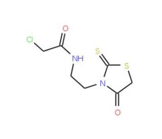 2-chloro-N-[2-(4-oxo-2-thioxo-1,3-thiazolidin-3-yl)ethyl]acetamide - chemical structure image