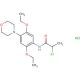 2-chloro-N-(2,5-diethoxy-4-morpholin-4-ylphenyl)propanamide hydrochloride - chemical structure image