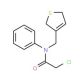 2-chloro-N-(2,5-dihydrothien-3-ylmethyl)-N-phenylacetamide - chemical structure image