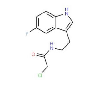 2-chloro-N-[2-(5-fluoro-1H-indol-3-yl)ethyl]acetamide - chemical structure image