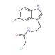 2-chloro-N-[2-(5-fluoro-1H-indol-3-yl)ethyl]acetamide - chemical structure image