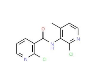 2-Chloro-N-(2-chloro-4-methyl-3-pyridinyl)-3-pyridinecarboxamide (CAS 133627-46-0) - chemical structure image