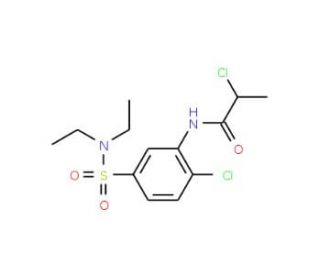 2-chloro-N-{2-chloro-5-[(diethylamino)sulfonyl]phenyl}propanamide - chemical structure image