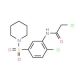 2-Chloro-N-[2-chloro-5-(piperidine-1-sulfonyl)-phenyl]-acetamide - chemical structure image