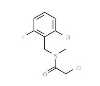 2-chloro-N-(2-chloro-6-fluorobenzyl)-N-methylacetamide - chemical structure image