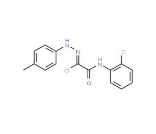2-Chloro-N-(2-chlorophenyl)-2-[2-(4-methylphenyl)hydrazono]acetamide - chemical structure image