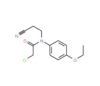 2-chloro-N-(2-cyanoethyl)-N-(4-ethoxyphenyl)acetamide - chemical structure image