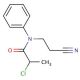 2-chloro-N-(2-cyanoethyl)-N-phenylpropanamide - chemical structure image