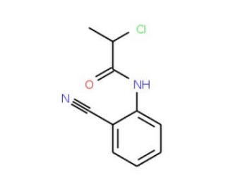 2-chloro-N-(2-cyanophenyl)propanamide - chemical structure image