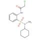 2-chloro-N-(2-{[cyclohexyl(methyl)amino]sulfonyl}phenyl)acetamide - chemical structure image