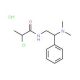 2-chloro-N-[2-(dimethylamino)-2-phenylethyl]propanamide hydrochloride - chemical structure image