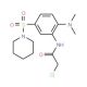 2-chloro-N-[2-(dimethylamino)-5-(piperidin-1-ylsulfonyl)phenyl]acetamide - chemical structure image