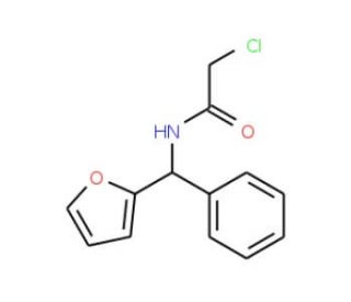 2-chloro-N-[2-furyl(phenyl)methyl]acetamide - chemical structure image