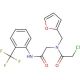 2-chloro-N-(2-furylmethyl)-N-(2-oxo-2-{[2-(trifluoromethyl)phenyl]amino}ethyl)acetamide - chemical structure image
